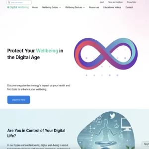 digital wellbeing hub web site